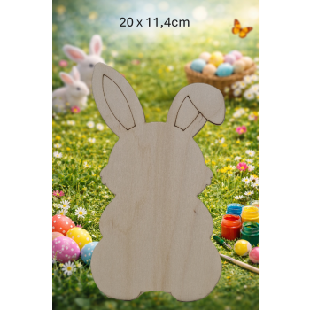 Królik 7 20 cm, królik 20cm, sklejka 3mm